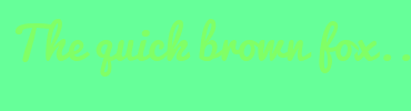 Image with Font Color 80FF66 and Background Color 66FF99